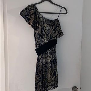 BSB collection silk snake cocktail dress